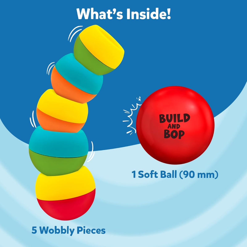 Skillmatics Stacking & Toppling Toy for Toddlers - Build & Bop