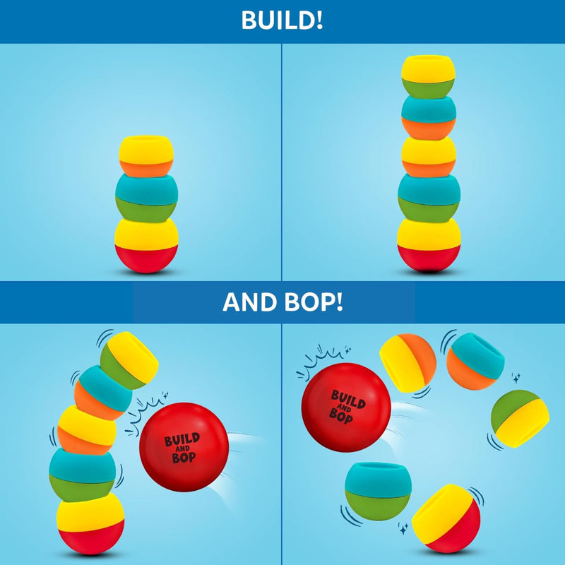 Skillmatics Stacking & Toppling Toy for Toddlers - Build & Bop