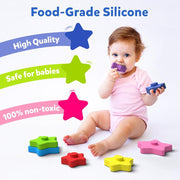 Skillmatics Starry Stacker | Silicone Stacking Toy (Ages 6 months - 3 years)