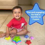 Skillmatics Starry Stacker | Silicone Stacking Toy (Ages 6 months - 3 years)