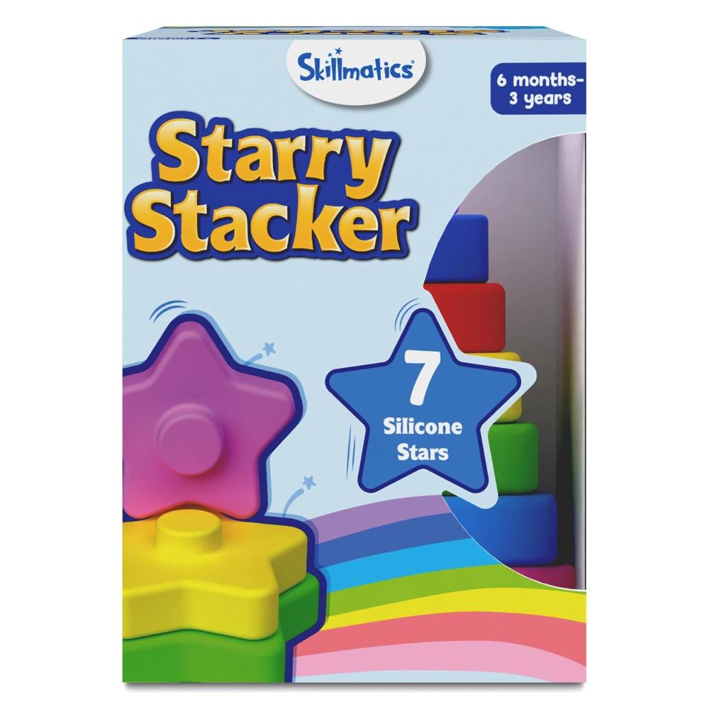Skillmatics Starry Stacker | Silicone Stacking Toy (Ages 6 months - 3 ...