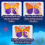 Skillmatics Super Strings: Bugs & Butterflies | Mess-Free String Art (ages 6-12)