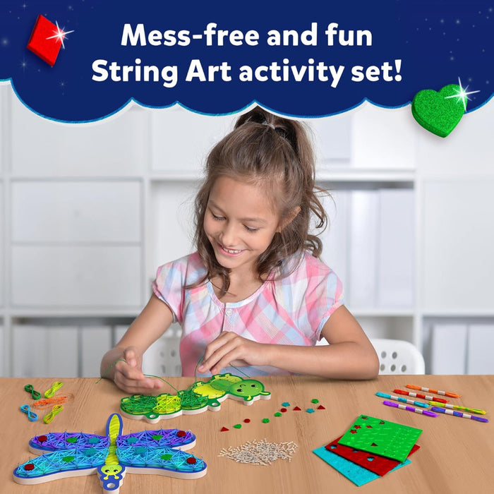Skillmatics Super Strings: Bugs & Butterflies | Mess-Free String Art (ages 6-12)-Arts & Crafts-Skillmatics-Toycra
