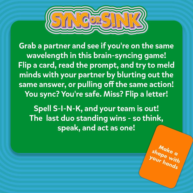 Skillmatics Sync or Sink Hilarious Family Card Game