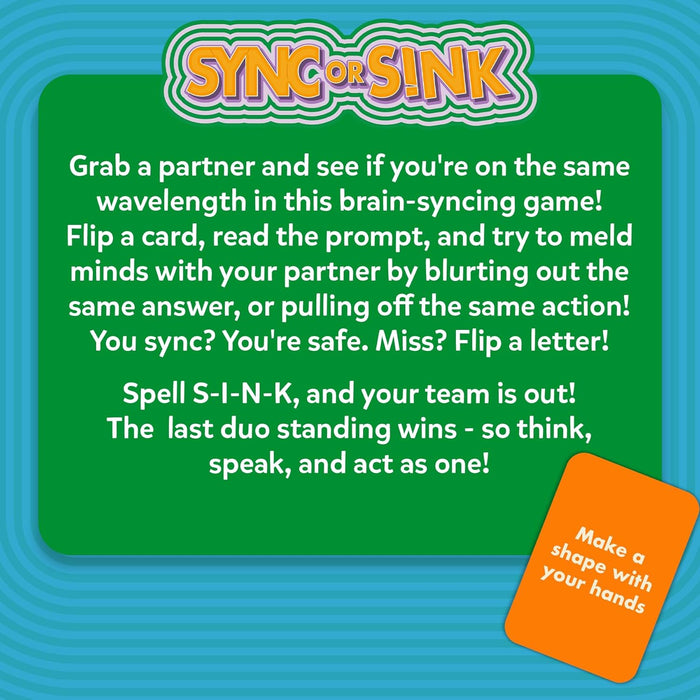 Skillmatics Sync or Sink Hilarious Family Card Game-Family Games-Skillmatics-Toycra