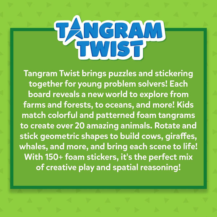 Skillmatics Tangram Twist - Amazing Animals No Mess Sticker Art-Learning & Education-Skillmatics-Toycra