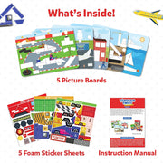 Skillmatics Tangram Twist - Off We Go! No Mess Sticker Art