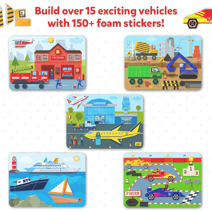 Skillmatics Tangram Twist - Off We Go! No Mess Sticker Art-Arts & Crafts-Skillmatics-Toycra