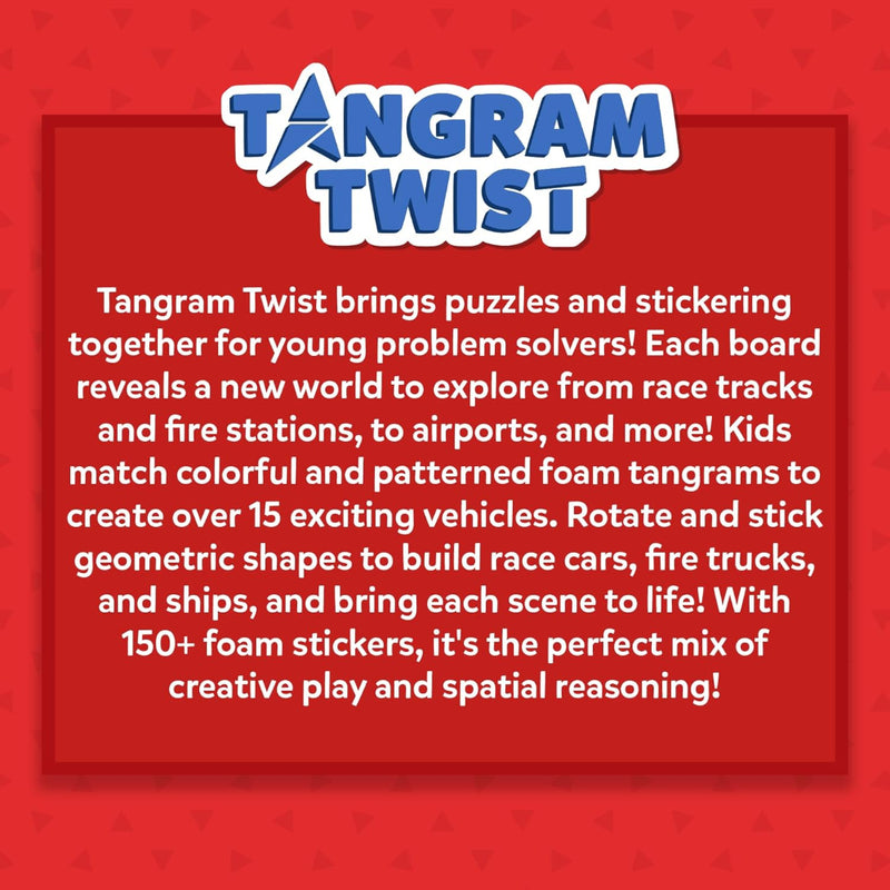 Skillmatics Tangram Twist - Off We Go! No Mess Sticker Art
