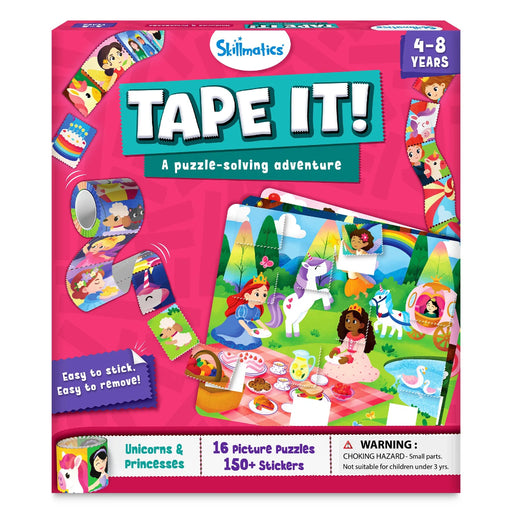 Skillmatics Tape It - Unicorns & Princesses A Puzzle Solving Adventures