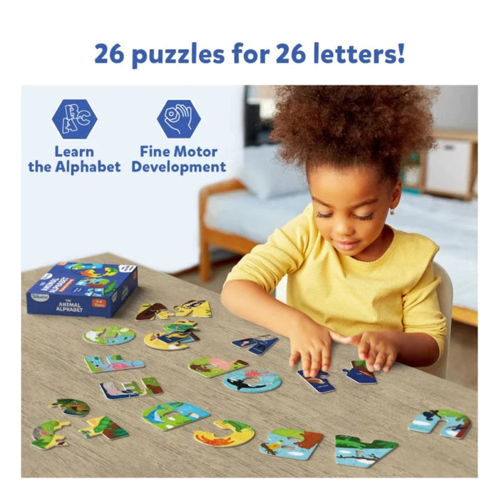 Skillmatics The Animal Alphabet | Fun & Educational 52 Piece Jigsaw Puzzle-Kids Games-Skillmatics-Toycra