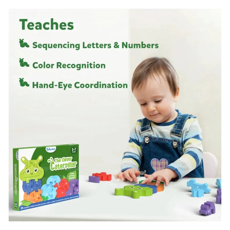 Skillmatics The Clever Caterpillar Wooden Puzzle