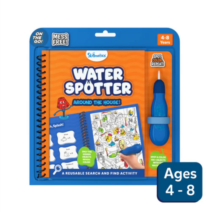 Skillmatics Water Spotter: Around The House | Reusable Search & Find Book