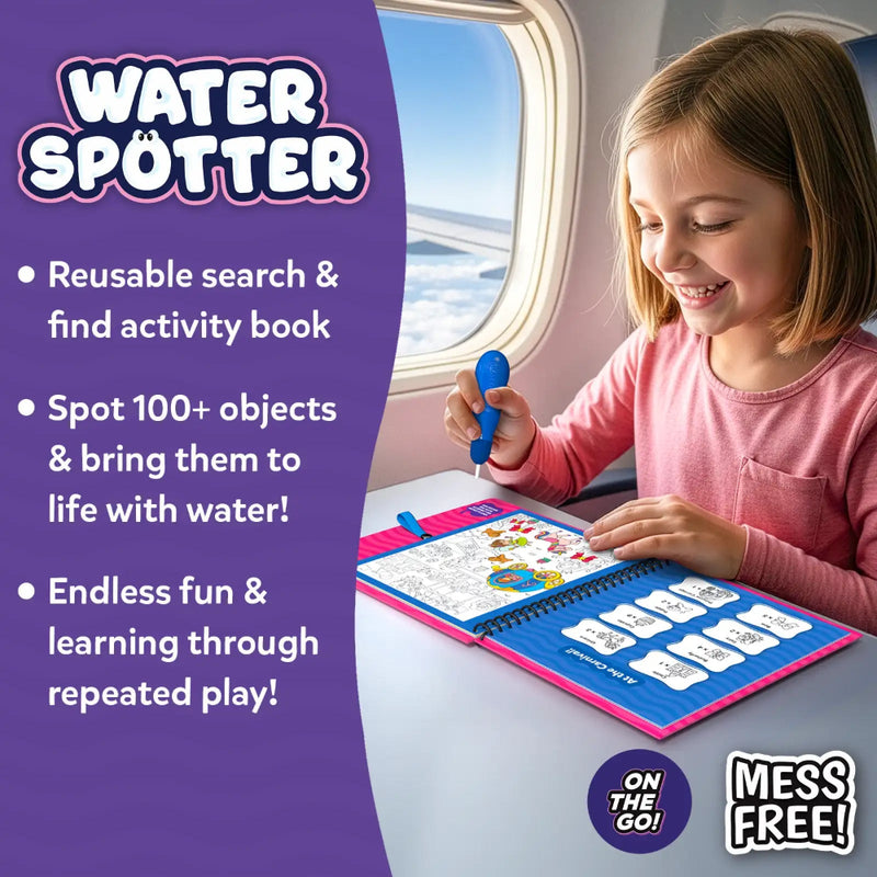 Skillmatics Water Spotter : Unicorn And Reusable Search & Find Book