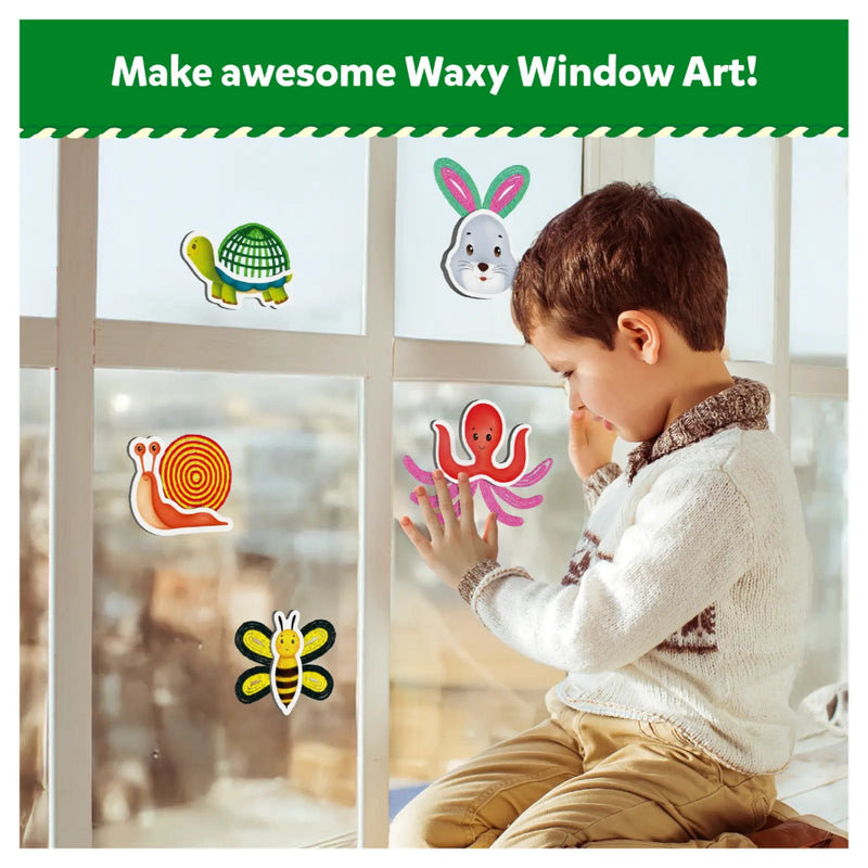 Skillmatics Waxy Window Art - Mess Free Art For Kids