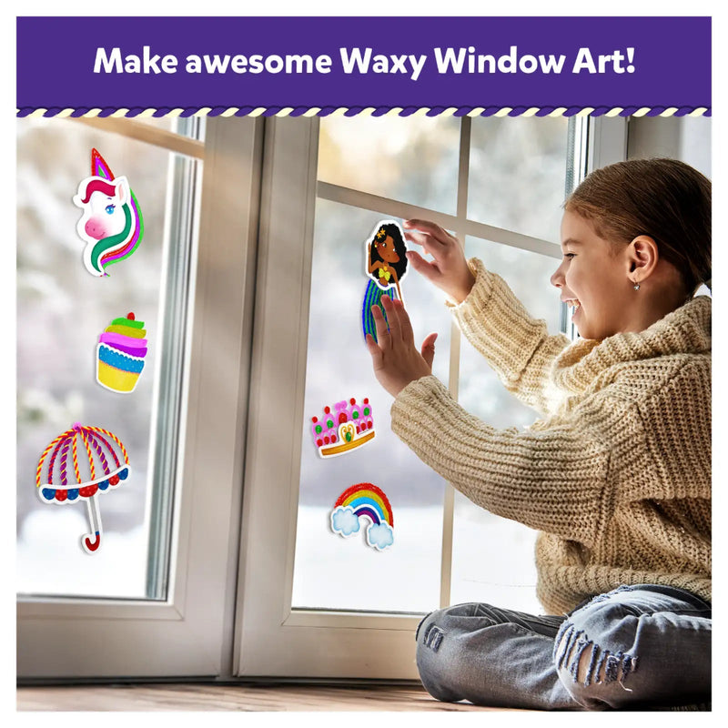 Skillmatics Waxy Window Art - Mess Free Art For Kids