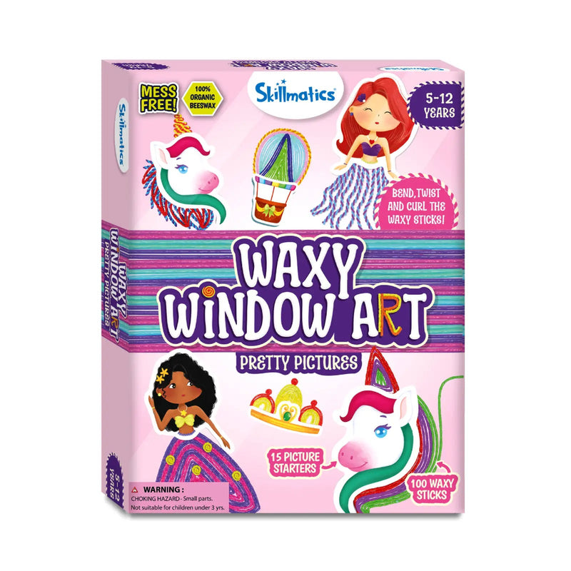Skillmatics Waxy Window Art - Mess Free Art For Kids