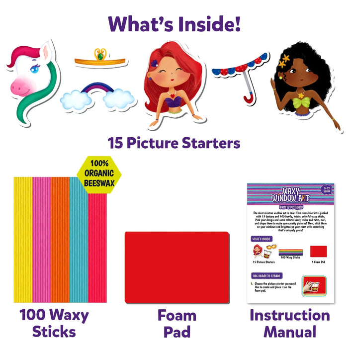 Skillmatics Waxy Window Art - Mess Free Art For Kids-Arts & Crafts-Skillmatics-Toycra