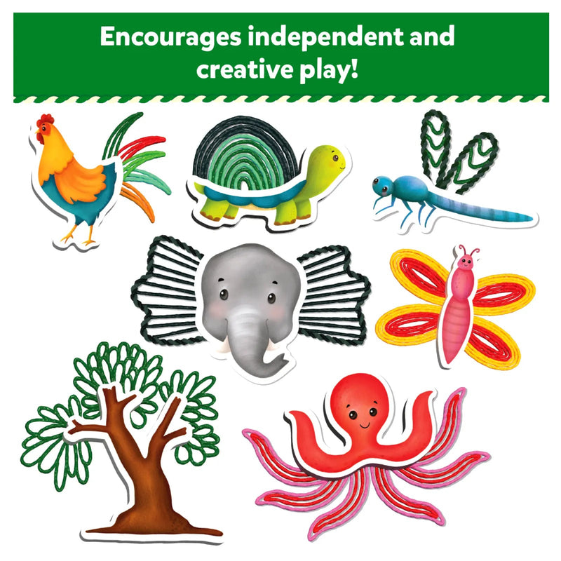 Skillmatics Waxy Window Art - Mess Free Art For Kids