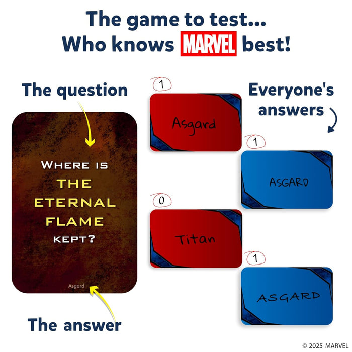 Skillmatics Who Knows Marvel Best | Card game (ages 8+)-Family Games-Skillmatics-Toycra