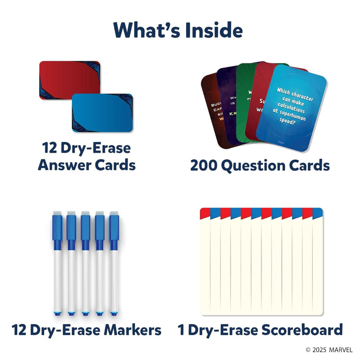 Skillmatics Who Knows Marvel Best | Card game (ages 8+)-Family Games-Skillmatics-Toycra