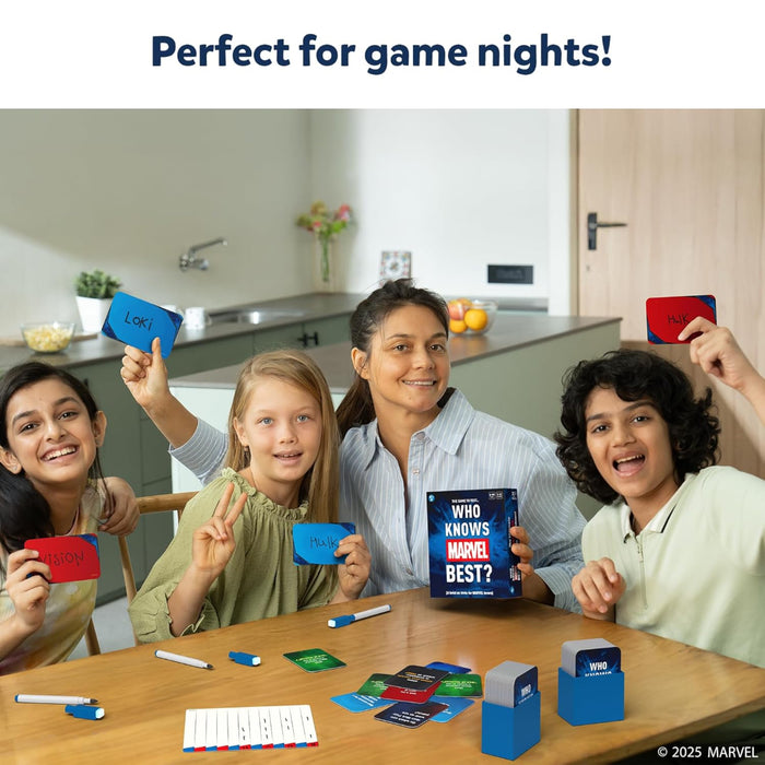 Skillmatics Who Knows Marvel Best | Card game (ages 8+)-Family Games-Skillmatics-Toycra