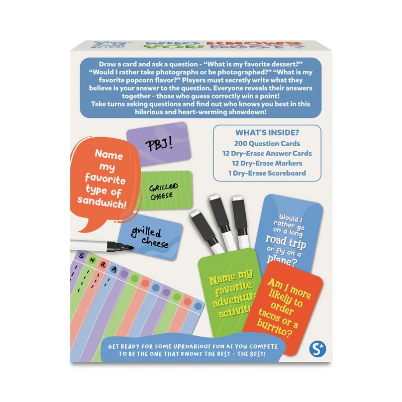 Skillmatics Who Knows You Best? Card game