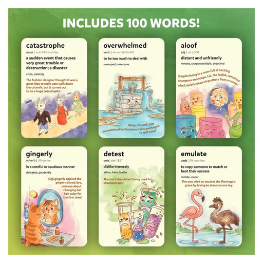 Skillmatics Wordables: Level 1 | Vocabulary Flash Cards (ages 8+)-Learning & Education-Skillmatics-Toycra