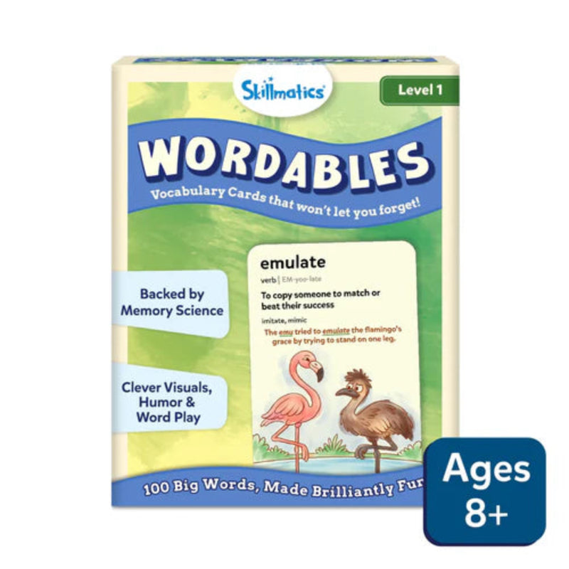 Skillmatics Wordables: Level 1 | Vocabulary Flash Cards (ages 8+)