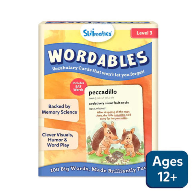 Skillmatics Wordables: Level 3 | Vocabulary Flash Cards ( Age : 12 Years+)