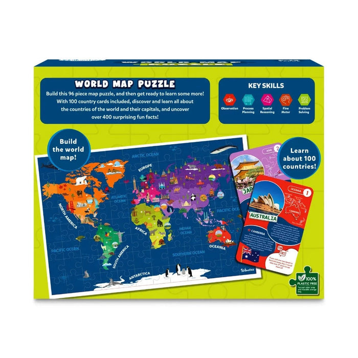 Skillmatics World Map Puzzle | Floor Puzzle & Game-Kids Games-Skillmatics-Toycra