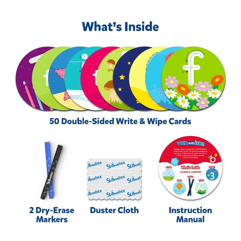 Skillmatics Write And Learn - Flash Cards for Toddlers