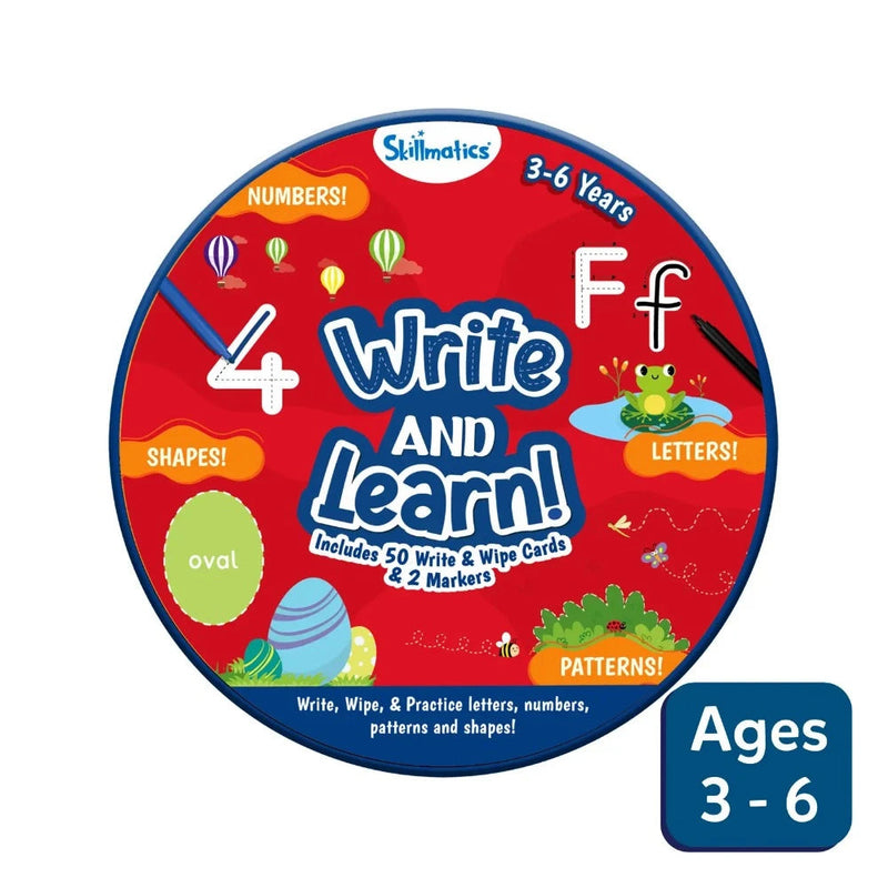 Skillmatics Write And Learn - Flash Cards for Toddlers