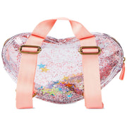 Skip Hop Clear Glitter Heart Backpack