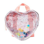 Skip Hop Clear Glitter Heart Backpack