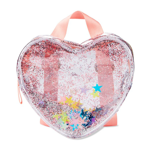 Skip Hop Clear Glitter Heart Backpack-Back to School-Skip Hop-Toycra