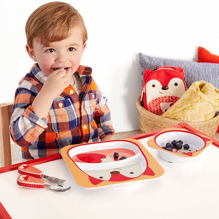 Skip Hop Zoo Utensils Fork & Spoon-Mealtime Essentials-Skip Hop-Toycra