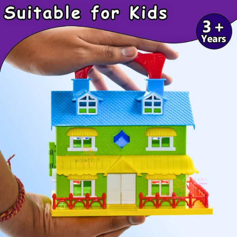 Skoodle Glamster Flip & Play Doll House (Happy Mansion)- Multi Color