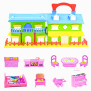 Skoodle Glamster Flip & Play Doll House (Happy Mansion)- Multi Color