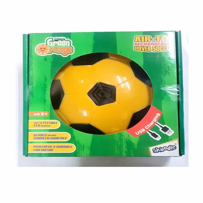 Skoodle Green Orange Rechargeable Airflo Hover Soccer Ball - Multicolour-Outdoor Toys-Skoodle-Toycra