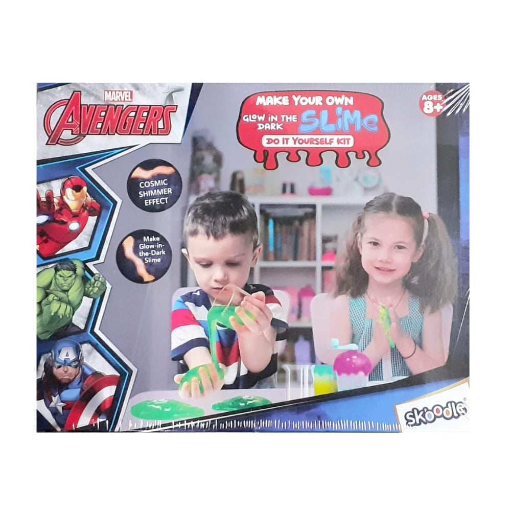 Marvel Avengers Make Your Own Slime(Glow In The Dark)-DIY Kit For Kids Of 8  Yrs+