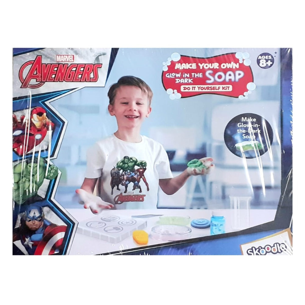Skoodle Marvel Avengers Make Your Own Glow in The Dark Soap — Toycra