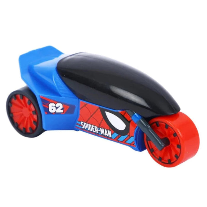 Skoodle Marvel Pull-Back Rider Bike-Vehicles-Skoodle-Toycra