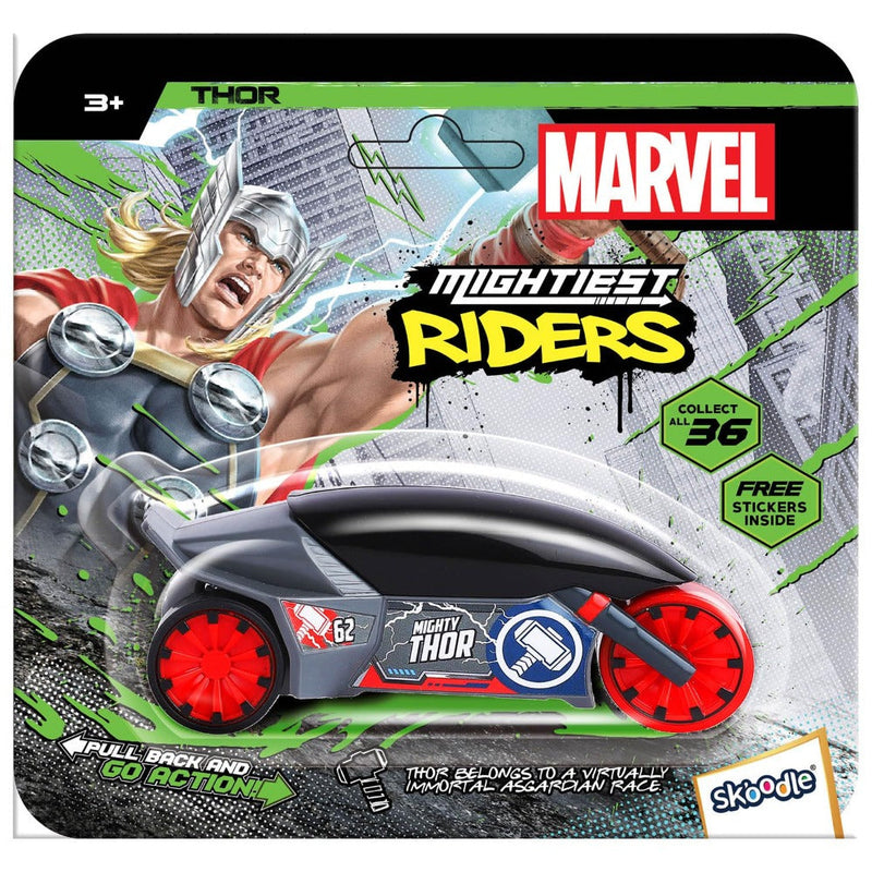 Skoodle Marvel Pull-Back Rider Bike