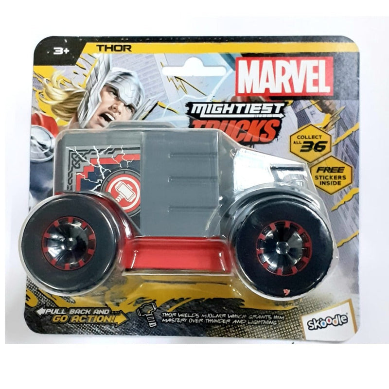 Skoodle Marvel Pull Back Trucks