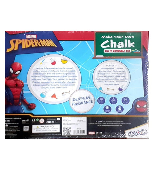 Skoodle Marvel Spider-Man Make Your Own Chalk-STEM toys-Skoodle-Toycra