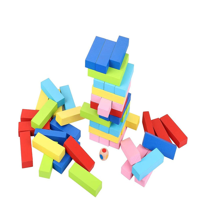 Skoodle Quest Stackrr Colour Crash Tumbling Tower Game-Kids Games-Skoodle-Toycra