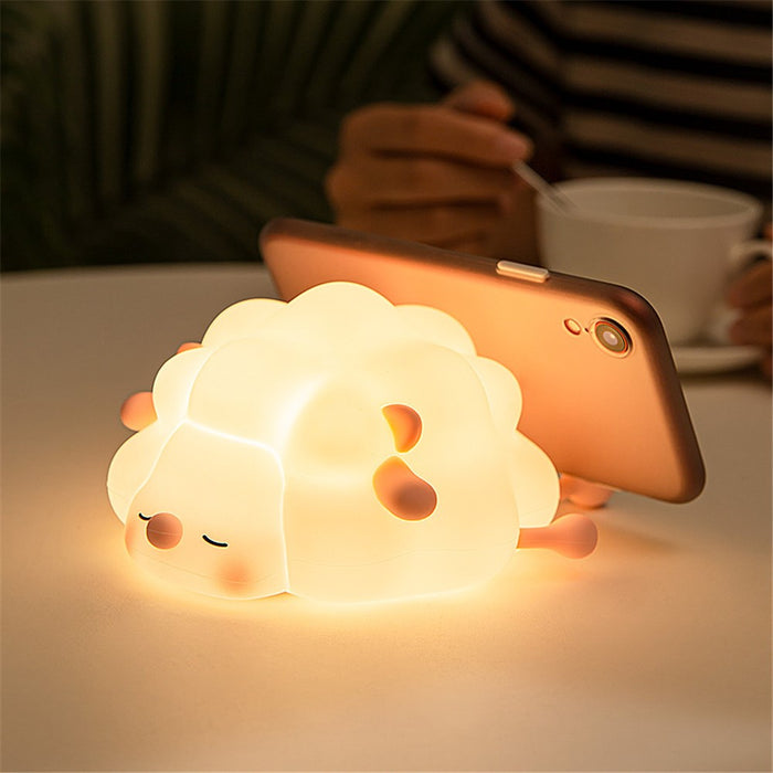 Sleeping Sheep Silicone Night Light-Electronic Toys-Bright International-Toycra