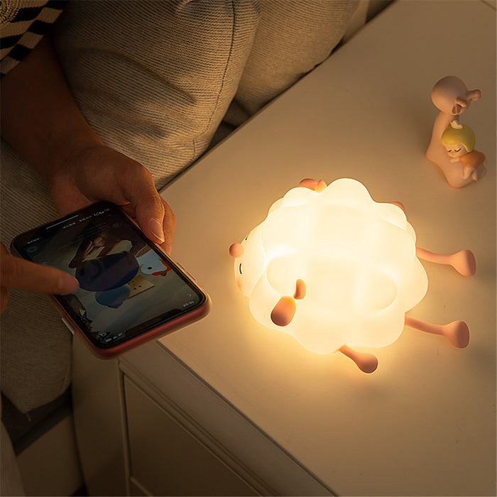 Sleeping Sheep Silicone Night Light-Electronic Toys-Bright International-Toycra