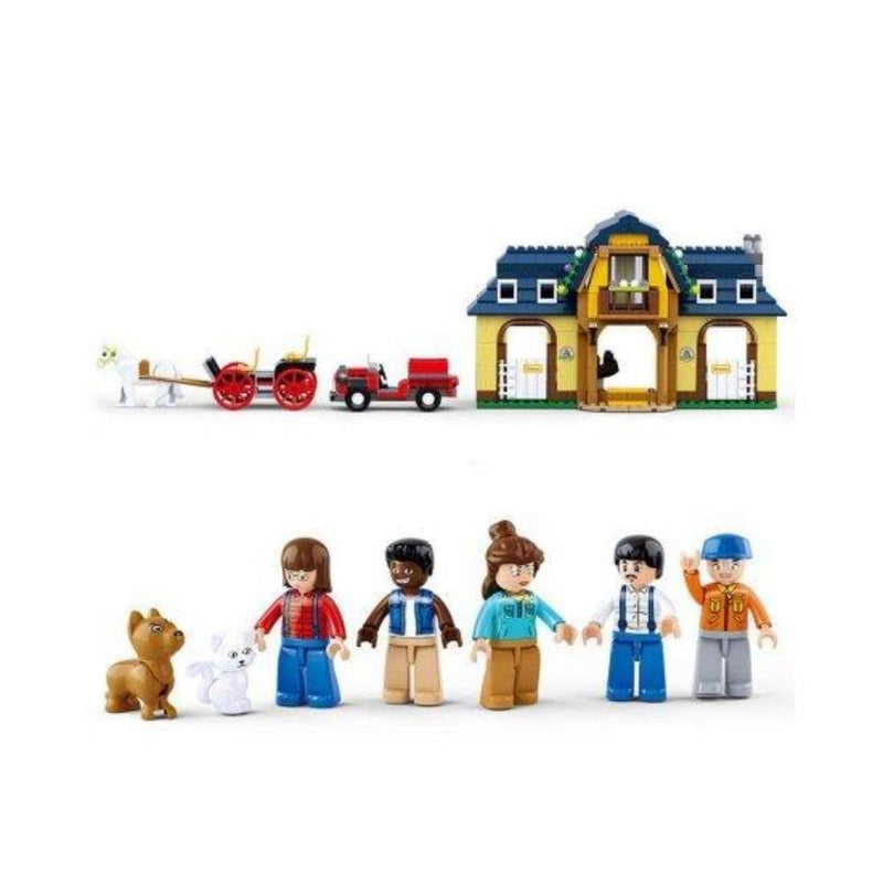 Sluban M38-B0560 Town Horse Farm Blocks Toy Set - 526 Pieces